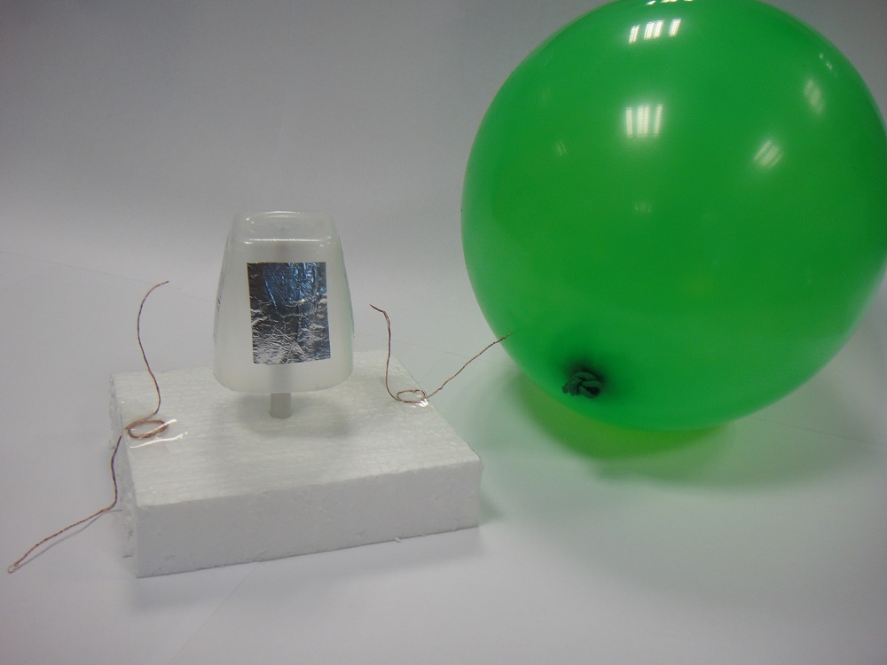 Experimento sobre electricidad estática: motor electrostático