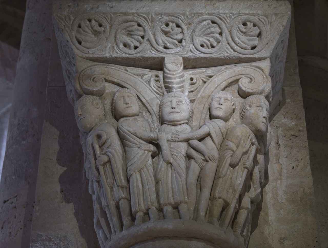 Interior de la iglesia de San Martín de Tours. Frómista