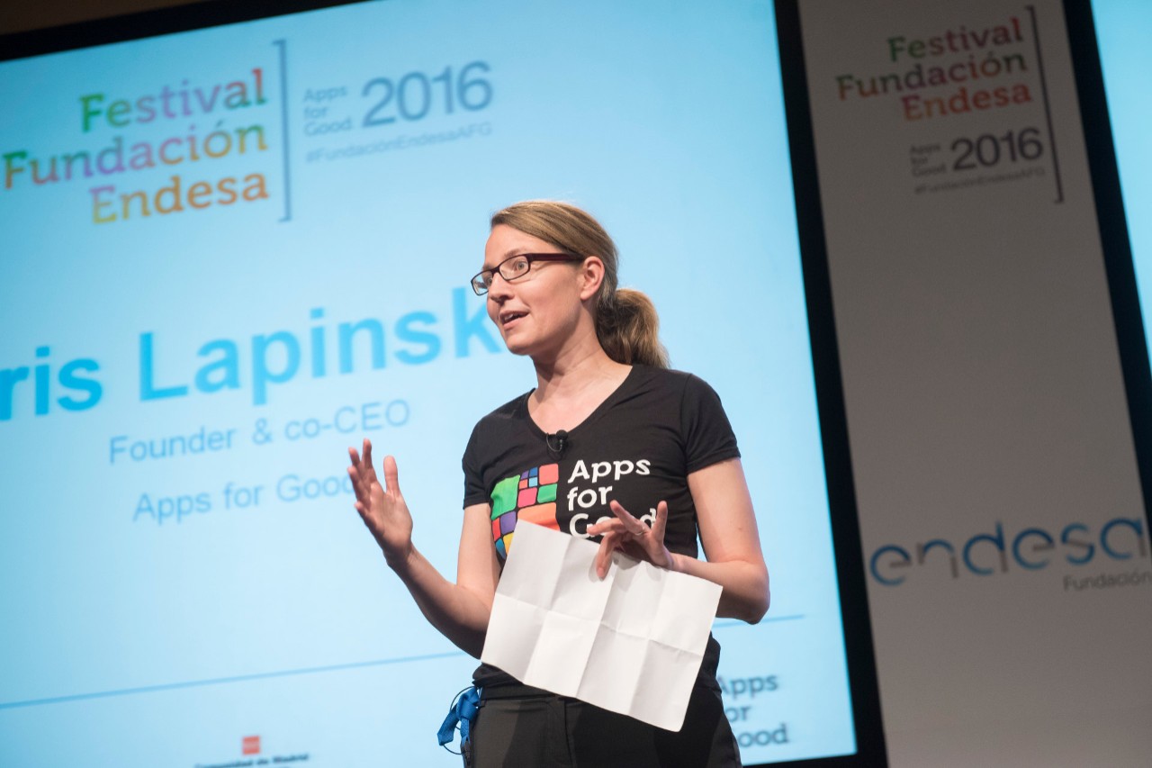 Exposición y presentación del festival apps for good