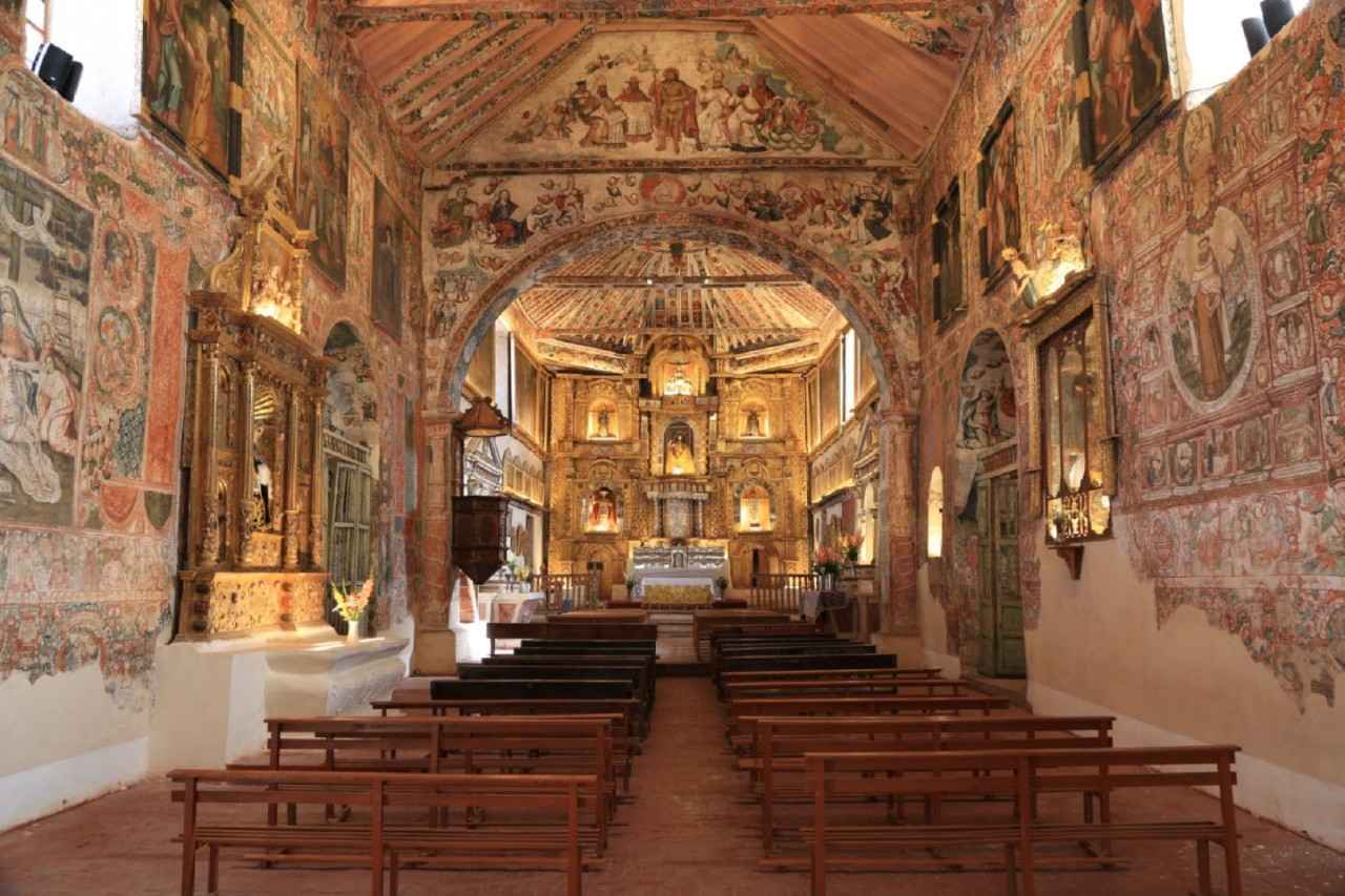 Vista interior del templo