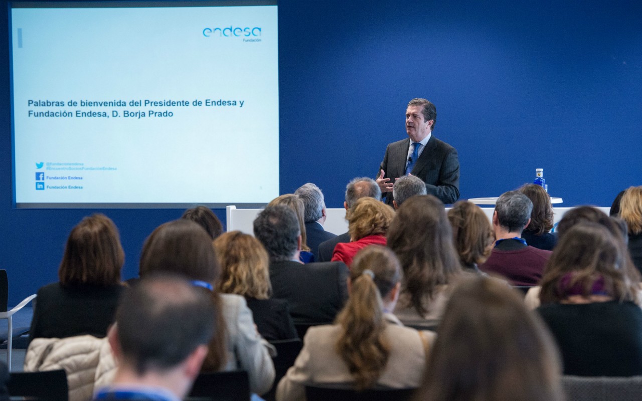 Foto de la presentación del presidente de Endesa y Fundación Endesa, Borja Prado