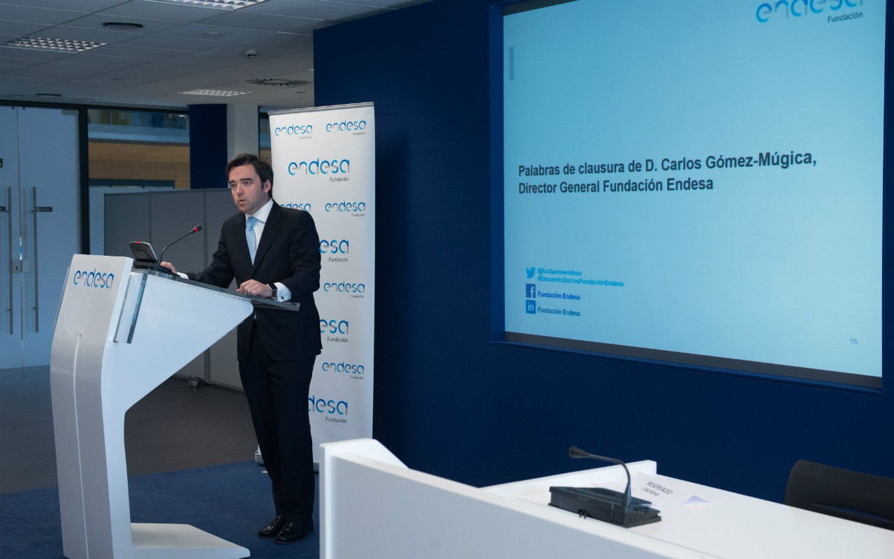 Foto de la presentación del director general de Fundación Endesa