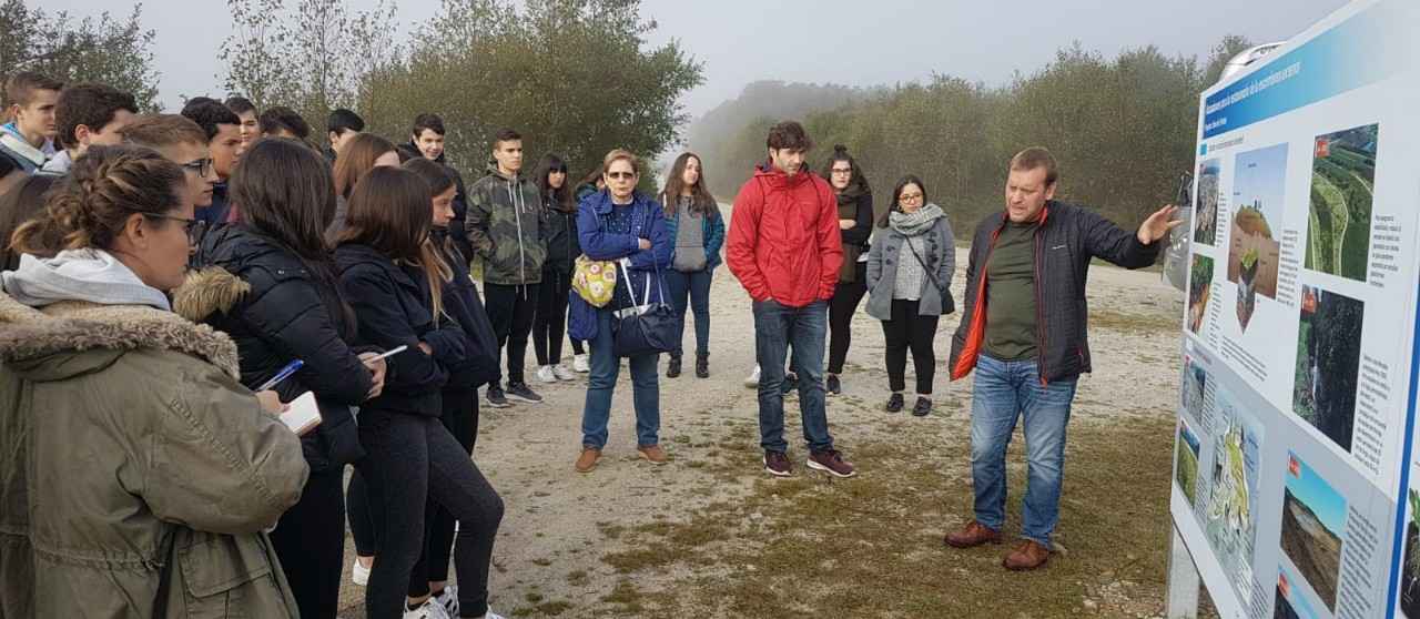 Grupo durante la visita