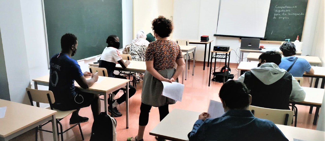 Foto de un aula de formación