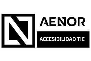 Logotipo Aenor sobre accesibilidad digital